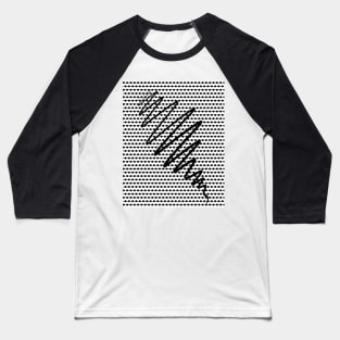 Lines on a Dot Baseball T-Shirt